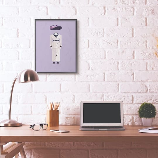 Stupell Industries Titanic Fashion Design Wall Accent with Black Frame
